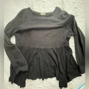 T.la (Anthropologie) flutter hem sweatshirt